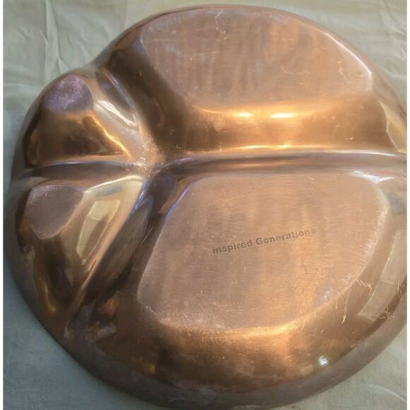 Inspired Generations Aluminum “Peace” Serving Dish With The Rich Look Of Pewter - Picture 6 of 7